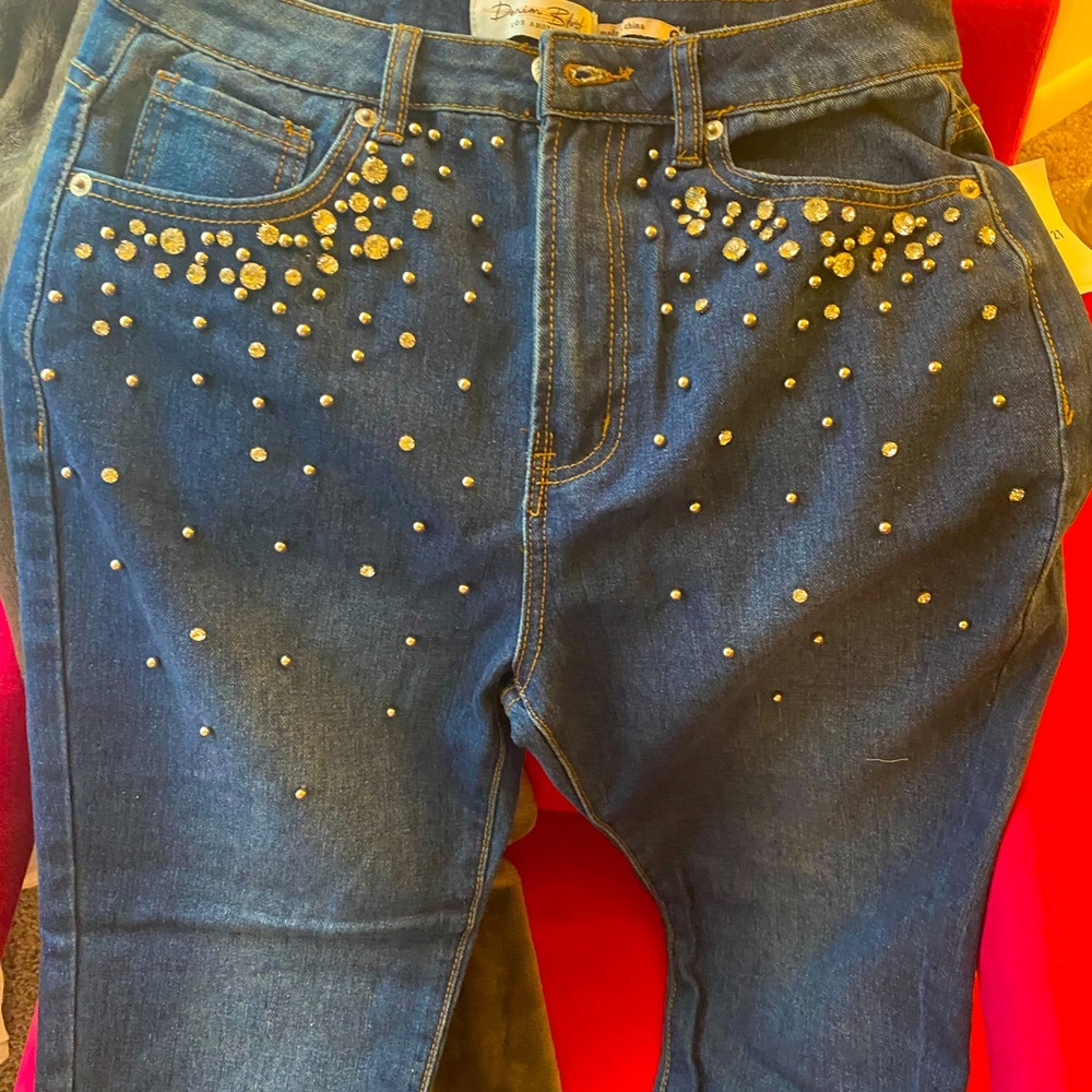 Women’s rhinestone jeans